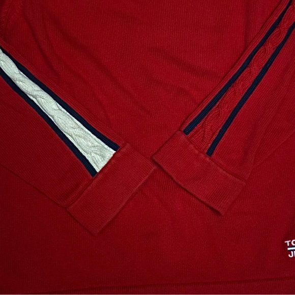 Vintage Tommy Jeans Sweater XL Red Blue White Mens Pullover Cotton - Picture 5 of 7